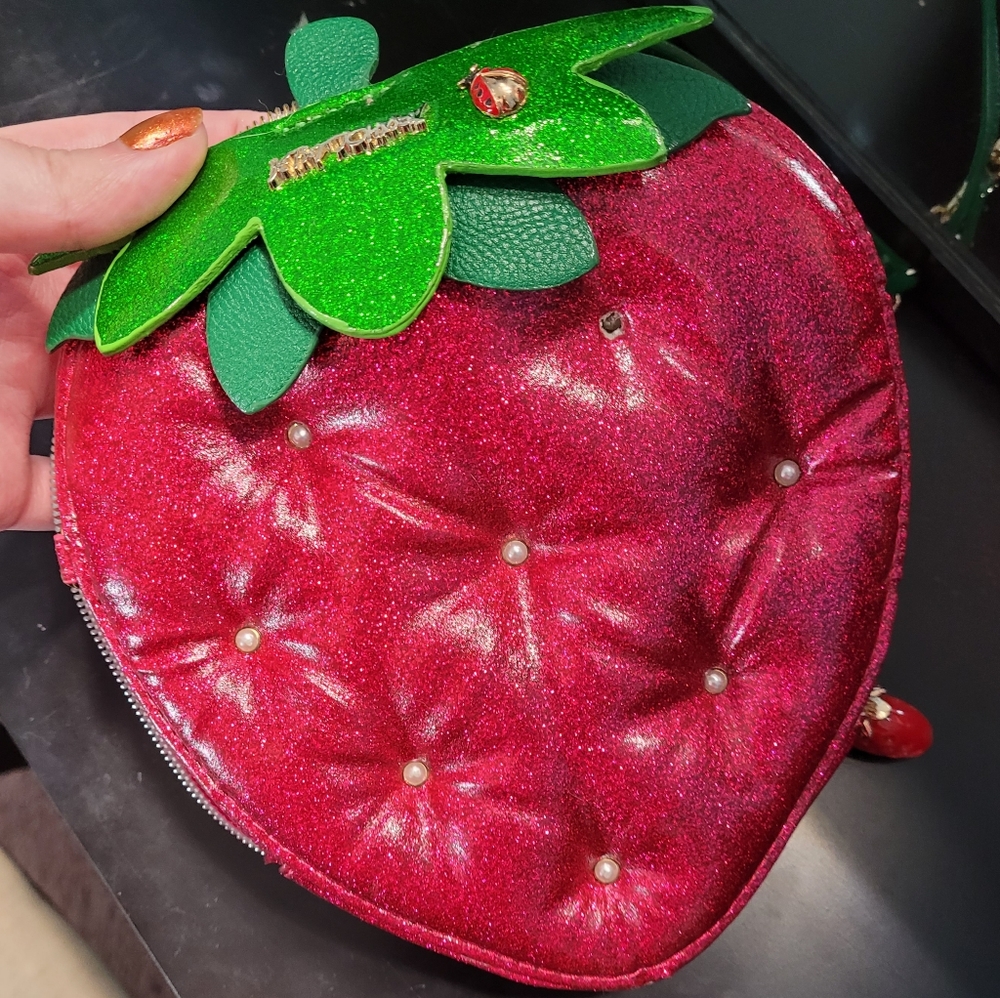 HTF Betsey Johnson Strawberry Purse